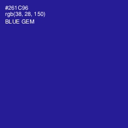 #261C96 - Blue Gem Color Image